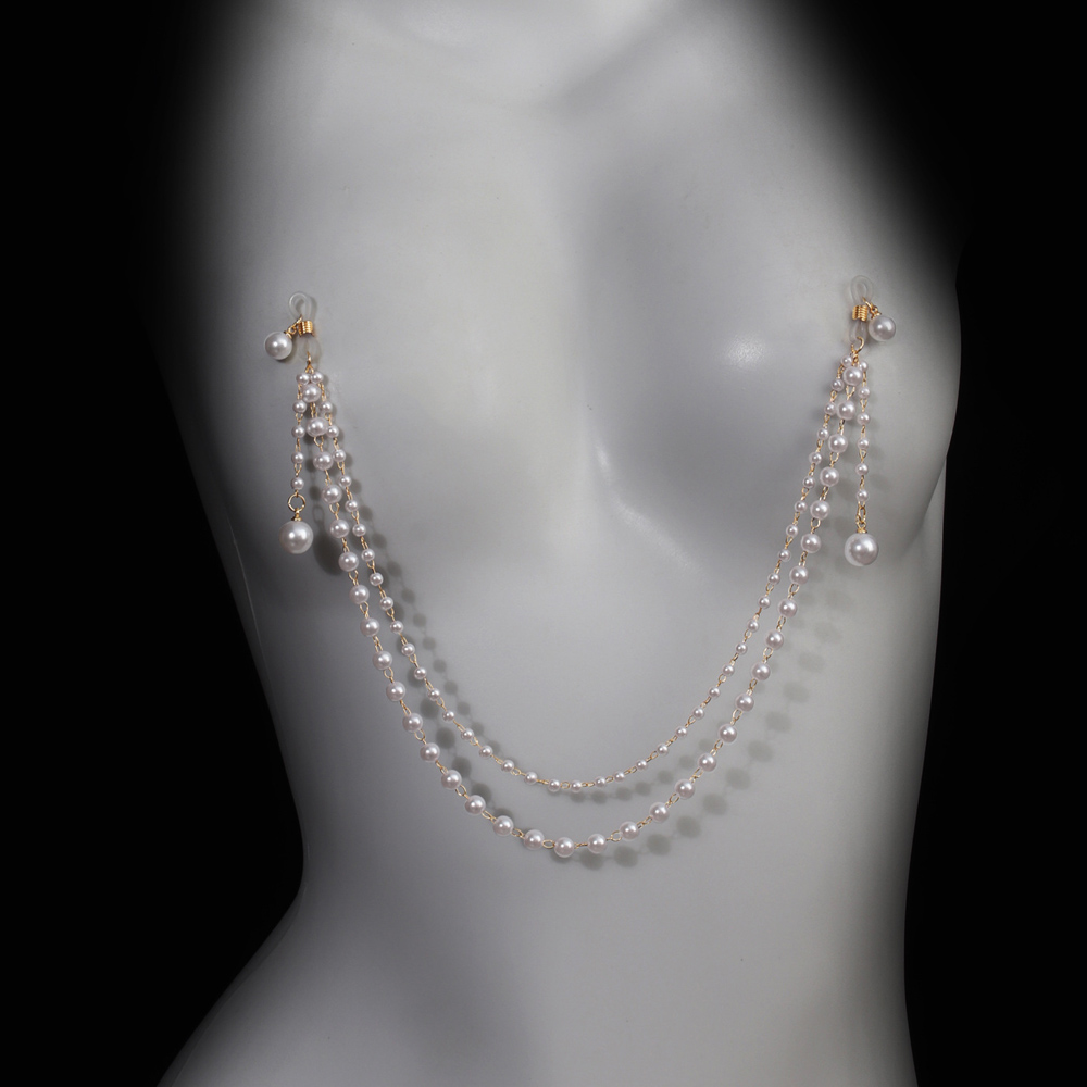 Body Jewelry Retainers - Corrente de Peito com Borlas de
