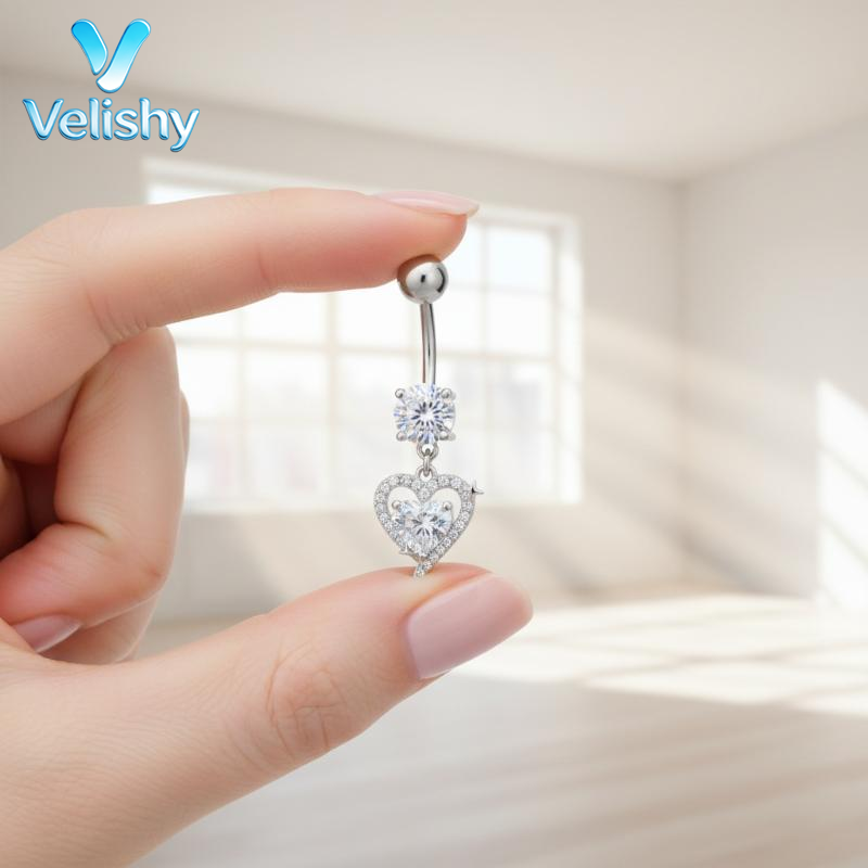 Body Jewelry Surgical Steel - Piercing de Umbigo em Aço Cirúrgico