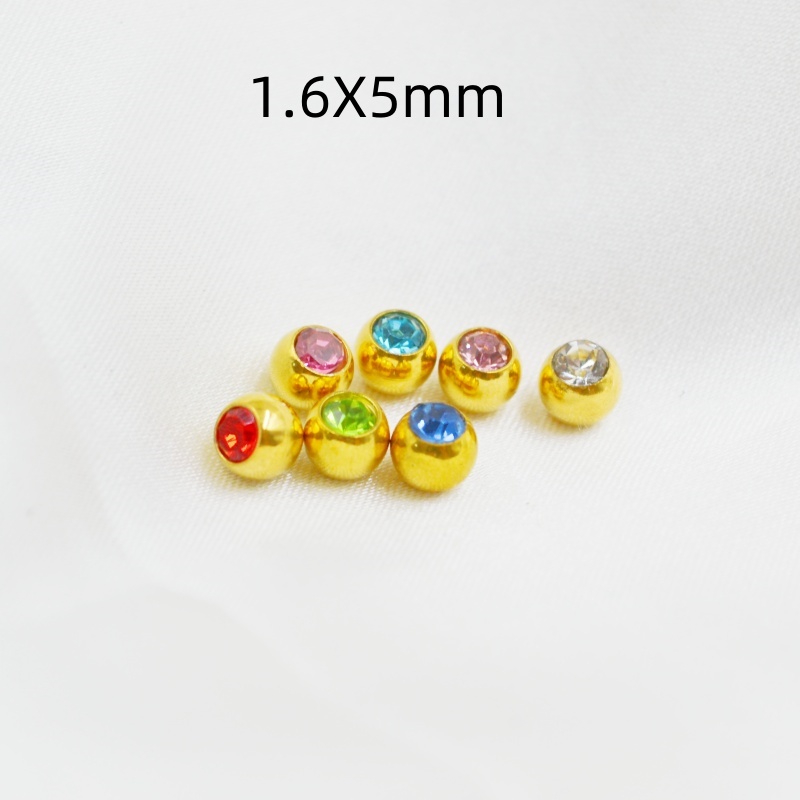 Body Jewelry Replacement Ball - 50 pçs/lote gemas de cristal bola