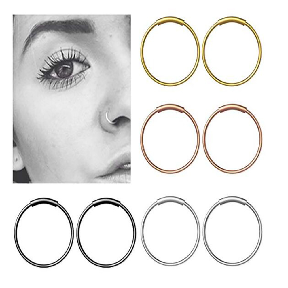 Body Jewelry Surgical Steel - 3 peças/lote Argolas Contínuas Sem Costura