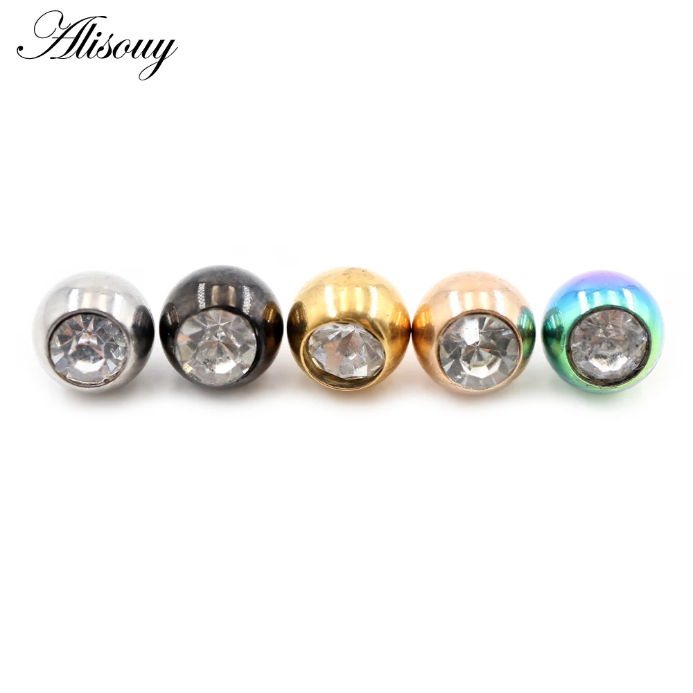 2 peças 14G/16G Zircônia Aço I - Body Jewelry Replacement Ball avaliação e preço