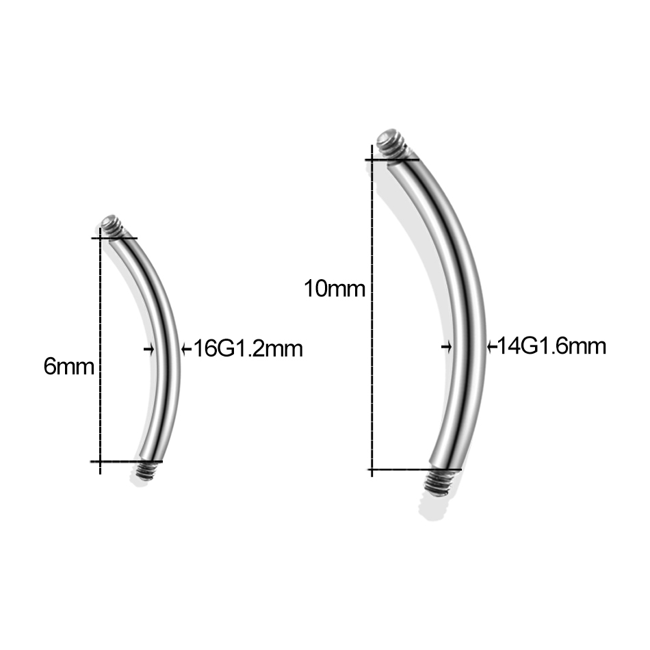 Titanium Thread Barbell Substi - Body Jewelry Replacement Ball avaliação e preço