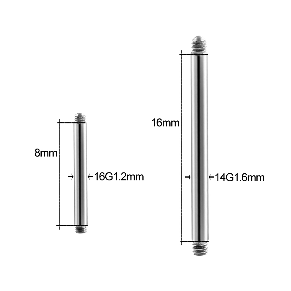 Titanium Thread Barbell Substi - Body Jewelry Replacement Ball avaliação e preço