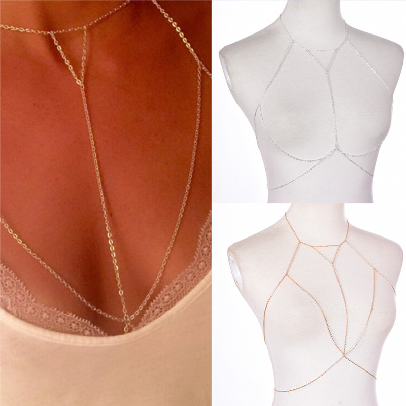 Arnês de Biquíni Multicamadas  - Body Jewelry Necklace avaliação e preço