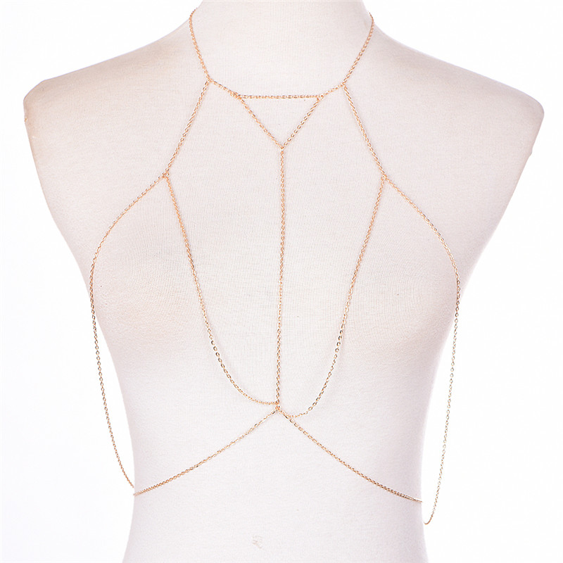 Arnês de Biquíni Multicamadas  - Body Jewelry Necklace avaliação e preço