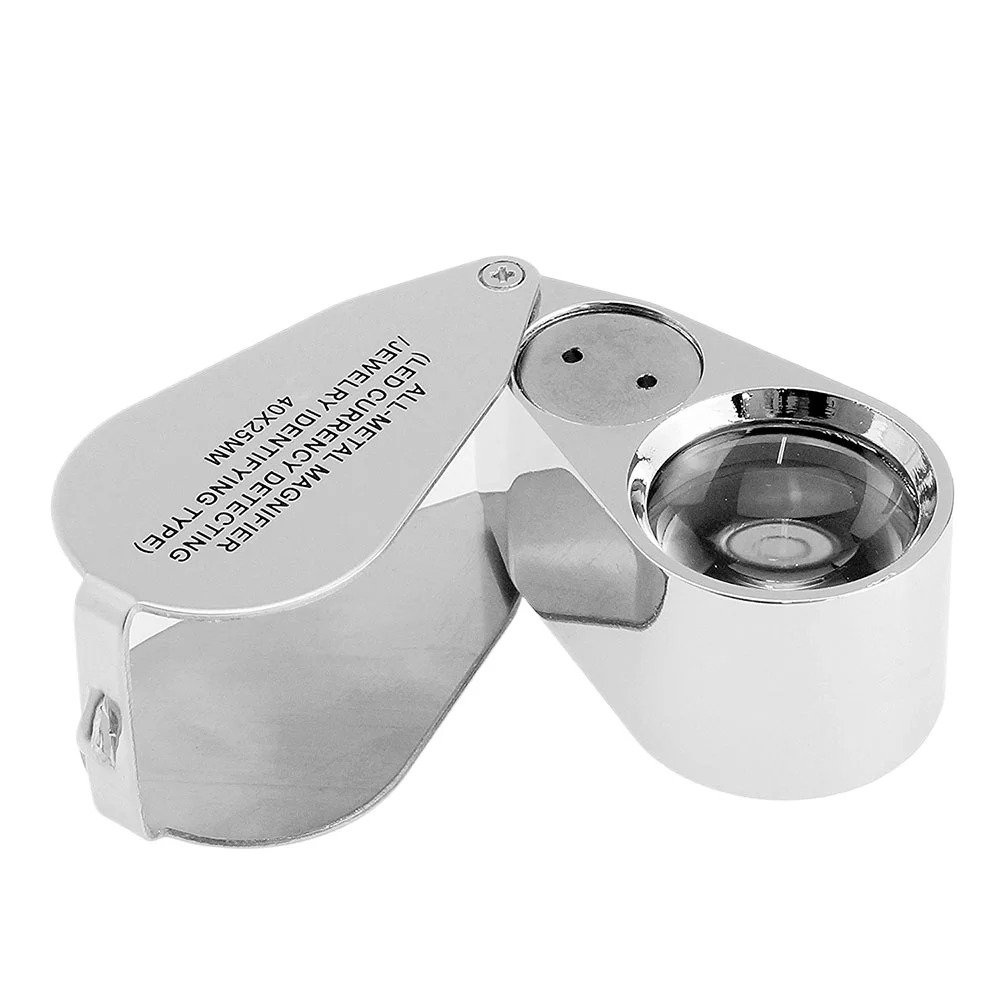 Lupa Iluminada 40X com Luz UV  - Body Jewelry Repair avaliação e preço