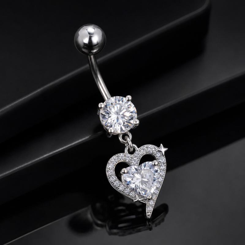 Piercing de Umbigo em Aço Cirú - Body Jewelry Surgical Steel avaliação e preço