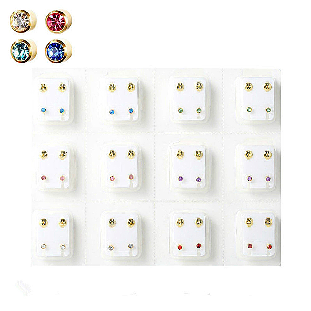 Crystal Medical Earrings Pierc - Body Jewelry Surgical Steel avaliação e preço