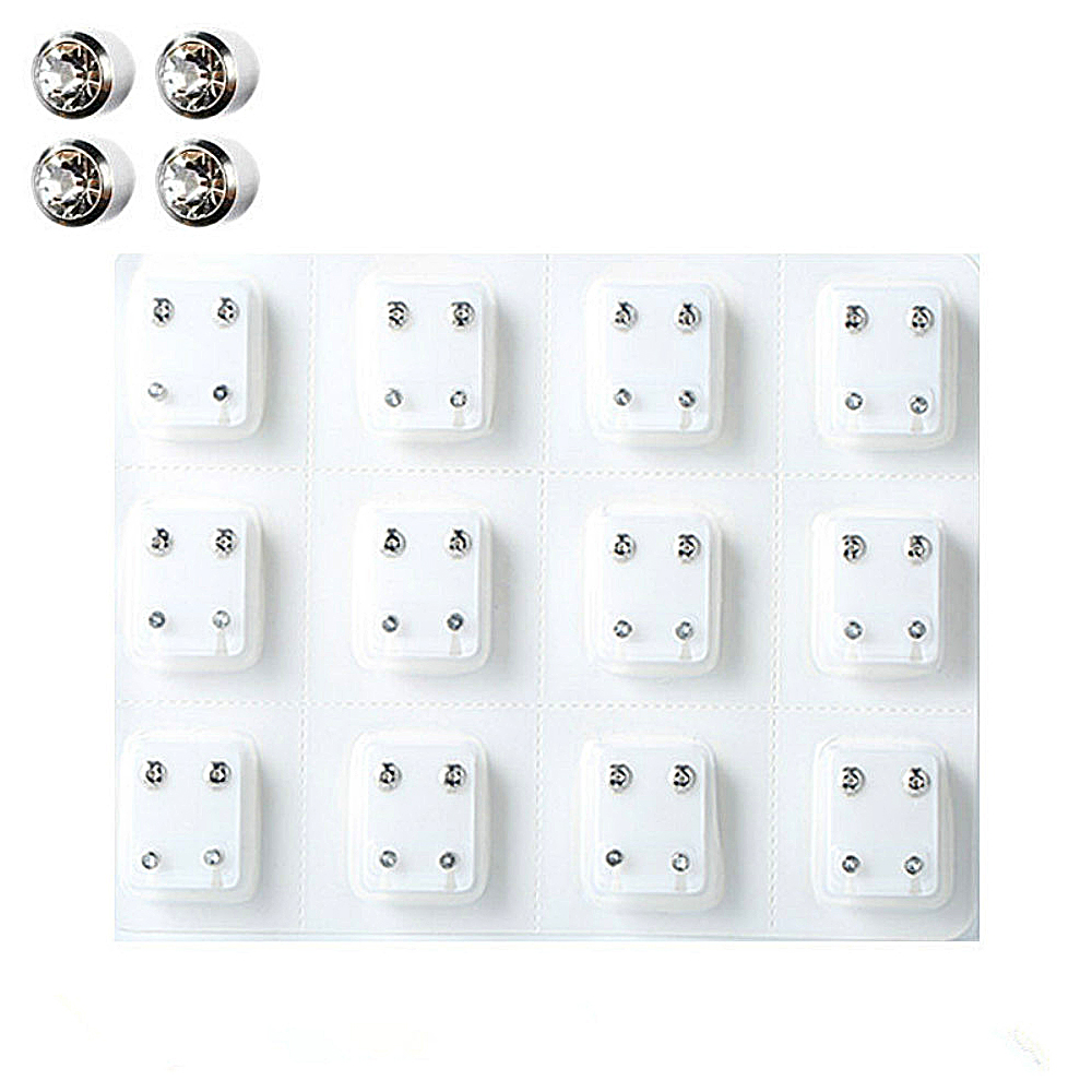 Crystal Medical Earrings Pierc - Body Jewelry Surgical Steel avaliação e preço