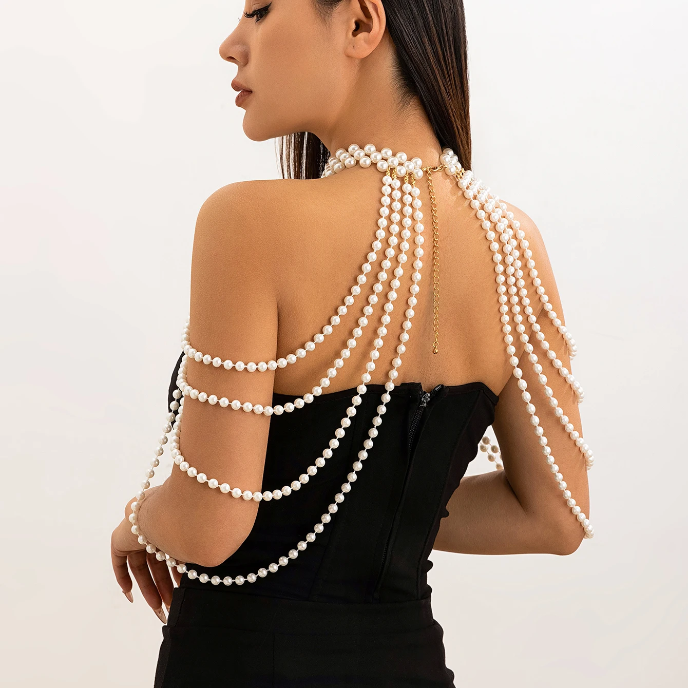 Colar de Ombro com Borlas e Pé - Body Jewelry Necklace avaliação e preço