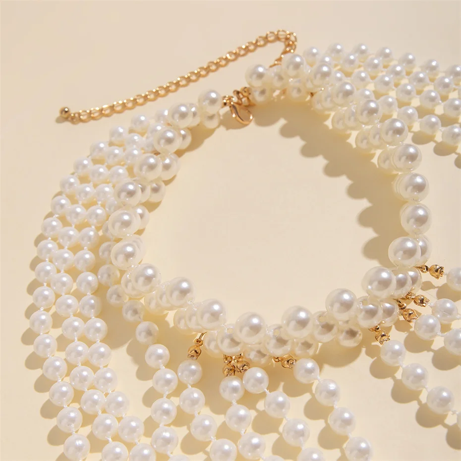 Colar de Ombro com Borlas e Pé - Body Jewelry Necklace avaliação e preço