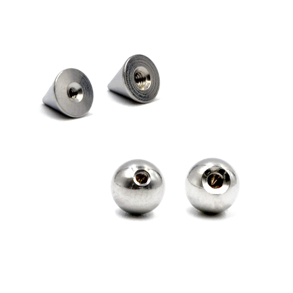 100 pçs/lote aço 14g 16g pierc - Body Jewelry Replacement Ball avaliação e preço