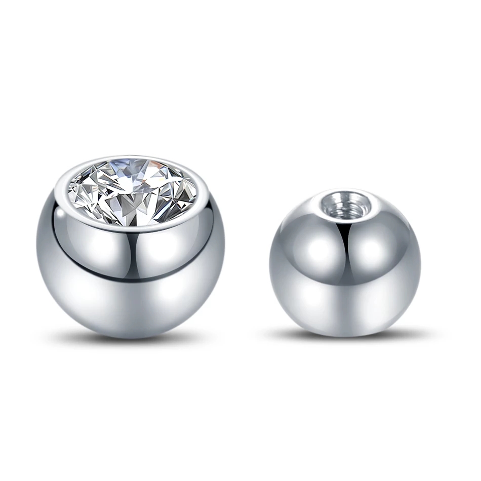 10 pçs g23 titânio externo ros - Body Jewelry Replacement Ball avaliação e preço