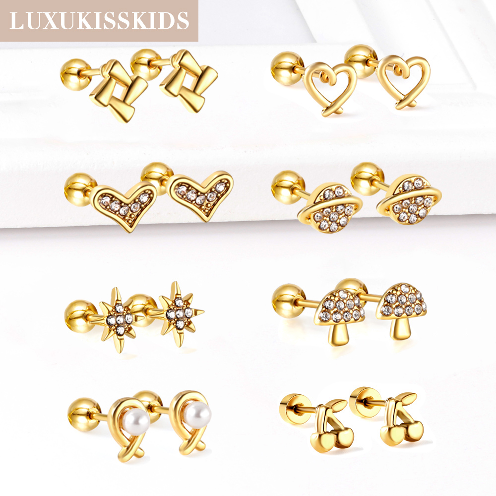 Luxukisskids joias de orelha p - Body Jewelry Surgical Steel avaliação e preço